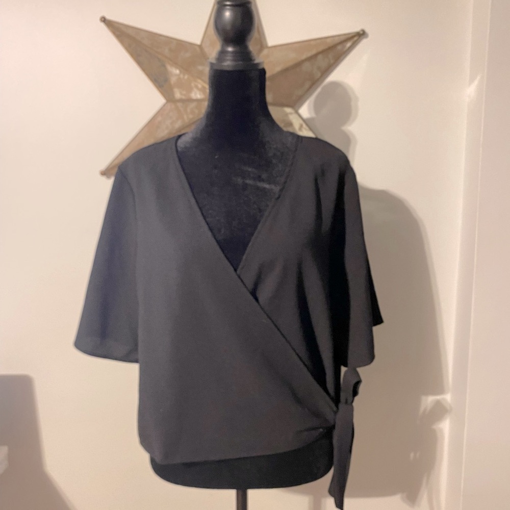 Black Wrap Top